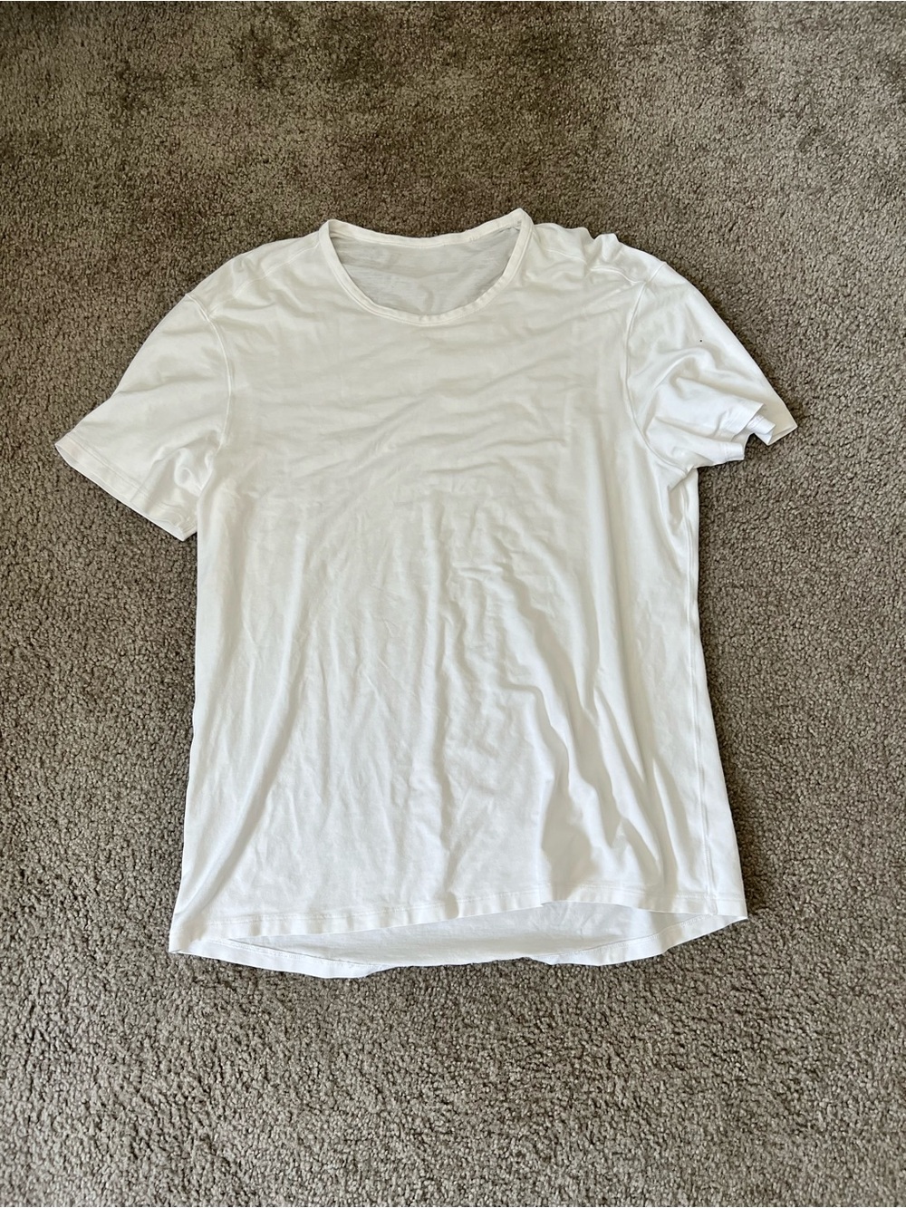lululemon athletica Men's White Short Sleeve Crew Tee
